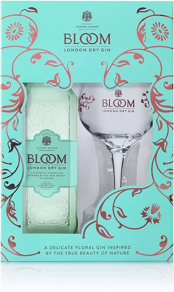 Bloom London Dry Gin With Glass 700ml