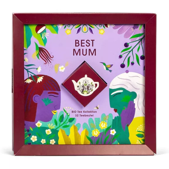 "Best Mum" Tea Collection, Mother's Day Gift, ORGANIC, 32 Tea Bags