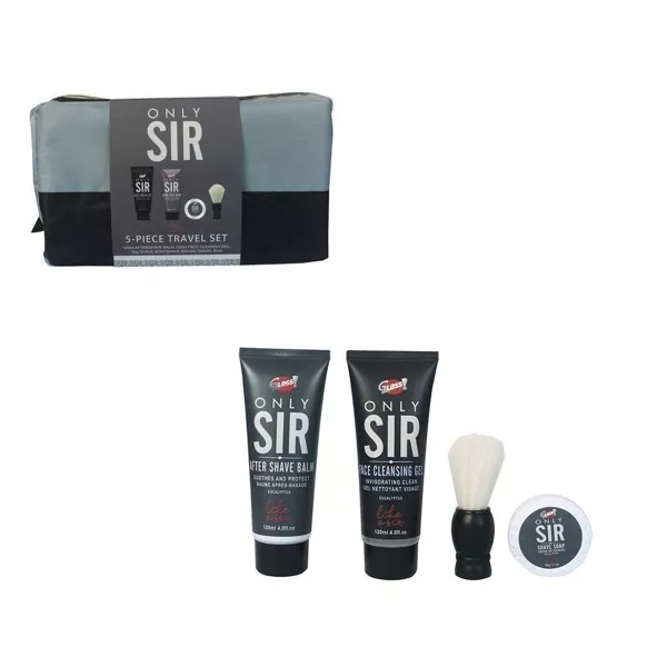 ONLY SIR Shaving set with sweet eucalyptus scent-4pcs