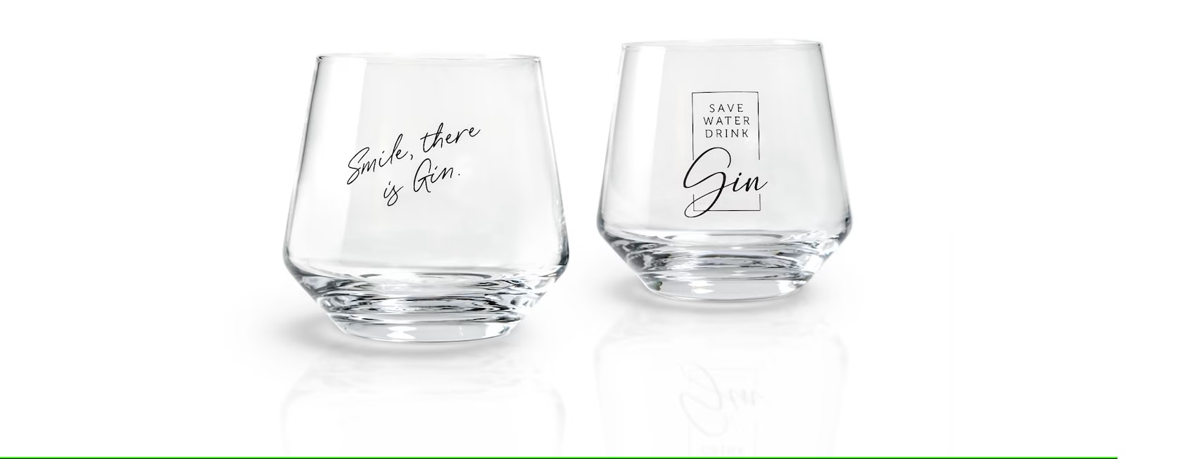 x2 Set of Gin Glasses