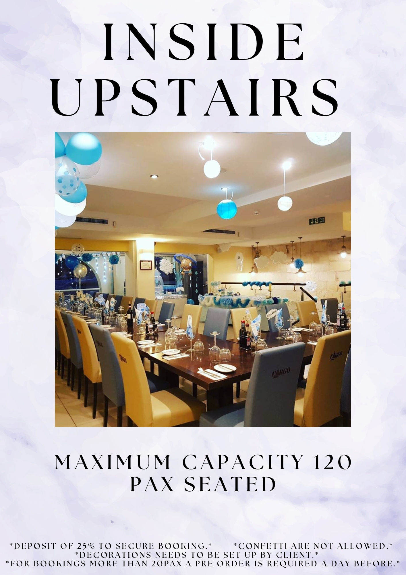 Group Set Menus Cargo