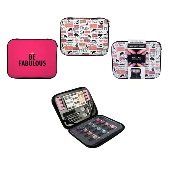 Nail Art Manicure Set Ipad Case Pink