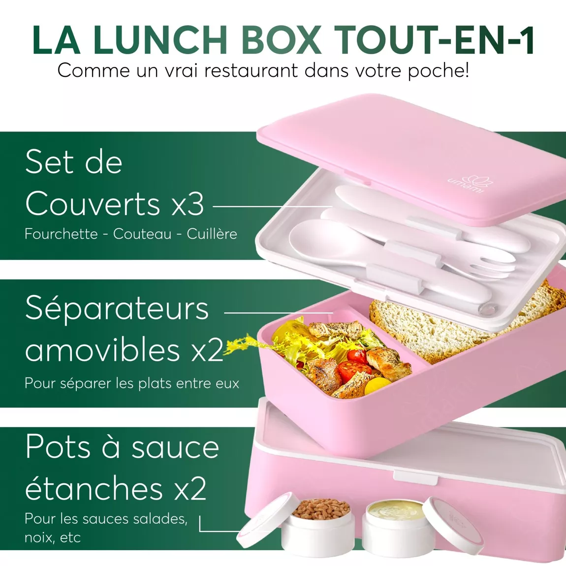 Umami Bento lunch Box (Pink)